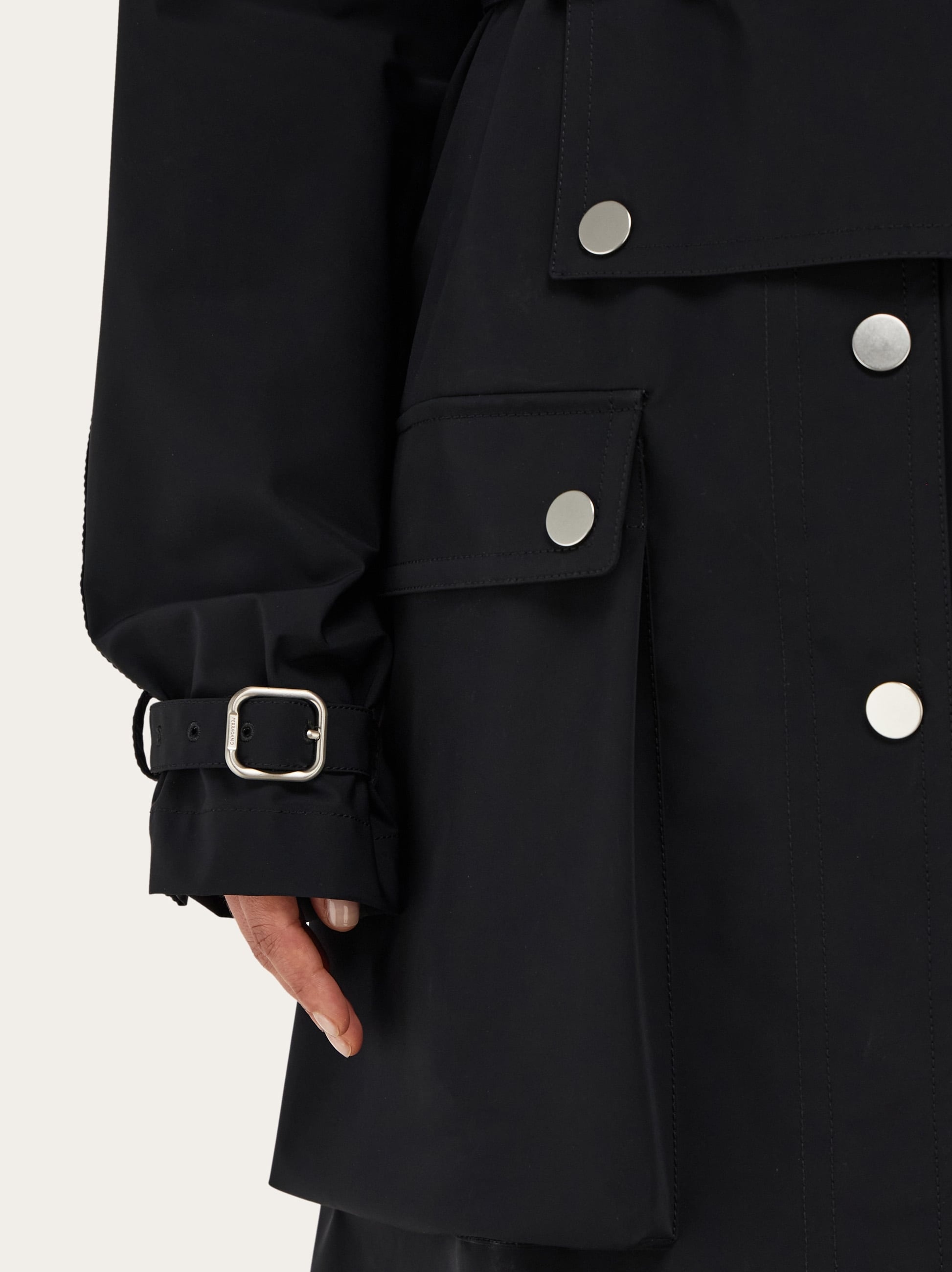 Double breasted coat with Hug buckle - 6