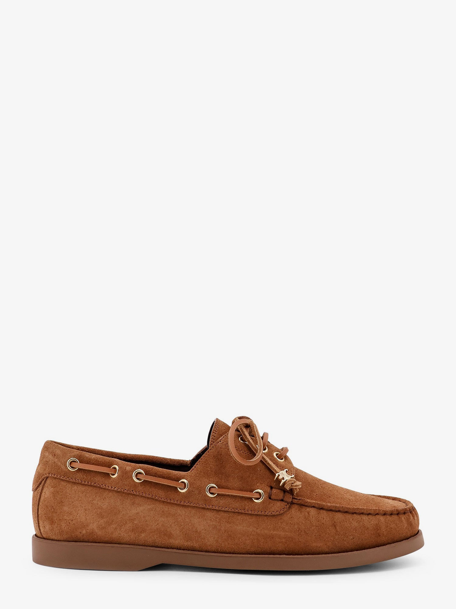 Celine Men Bateau Suede Loafers - 1