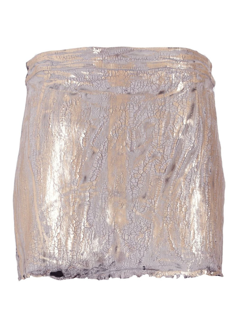 Rick Owens DRKSHDW zip mini skirt outlook