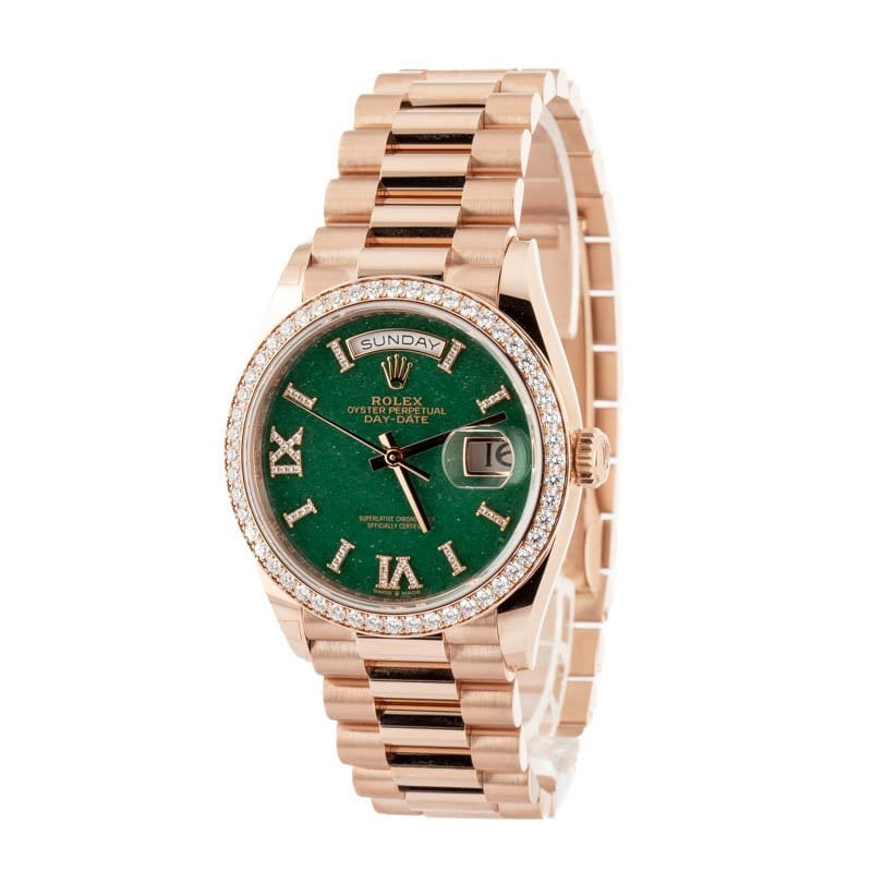 Rolex Day-Date 36 Ref 128345 Green Aventurine Dial - 2