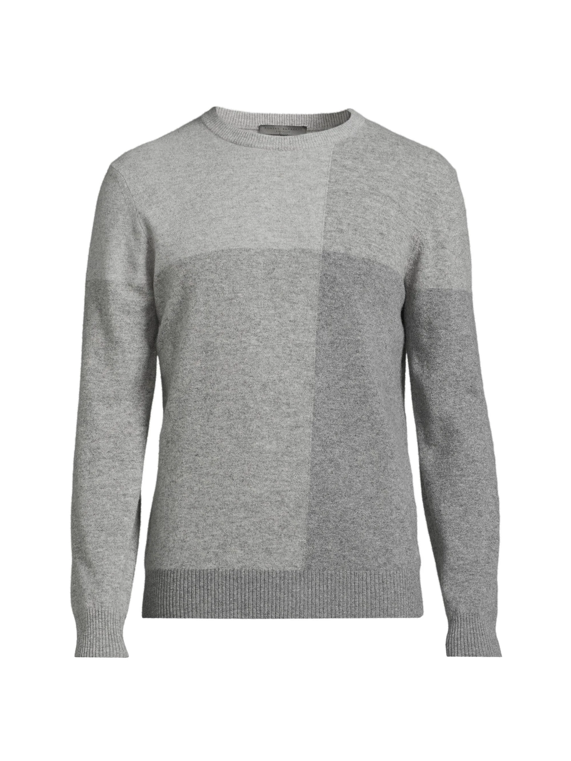 Men's Golden Wool Crewneck Sweater - Grey - 1