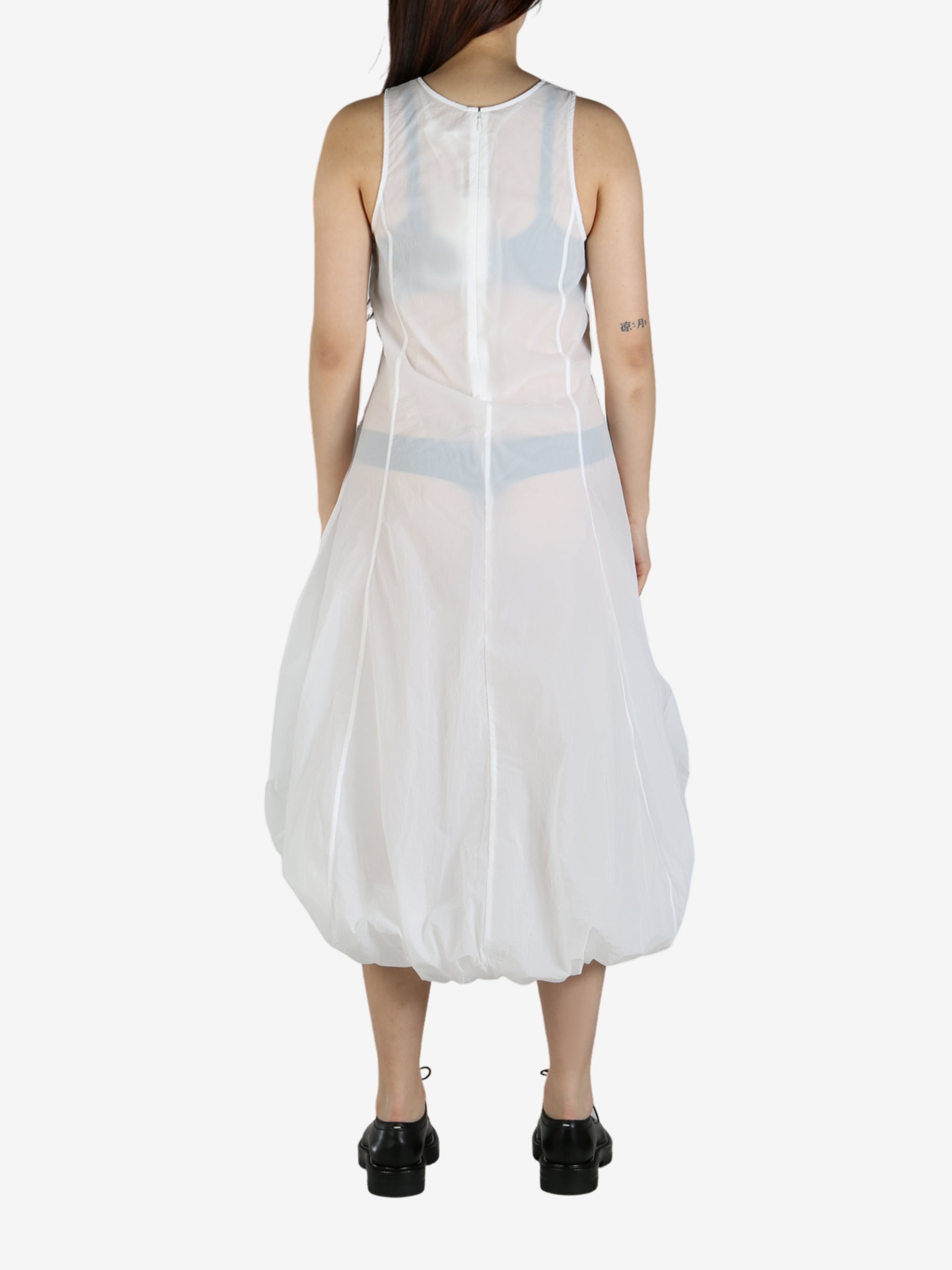 AMOMENTO - Women Sheer Volume Dress - 3