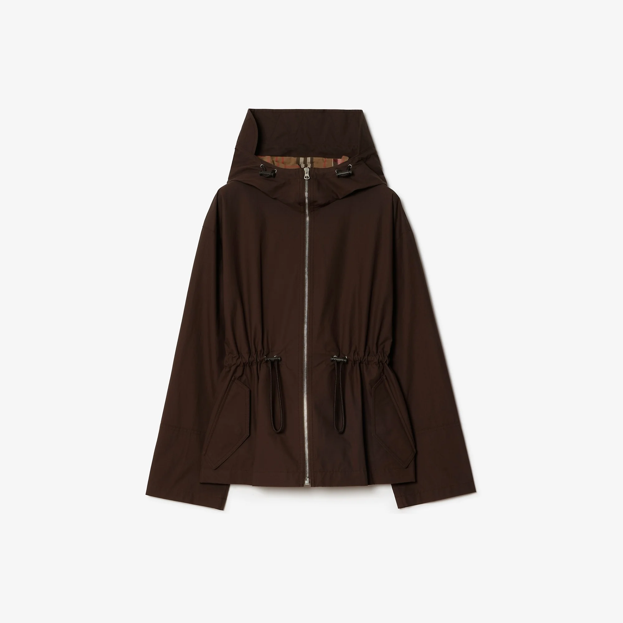 Lightweight Coated Cotton Parka - 1