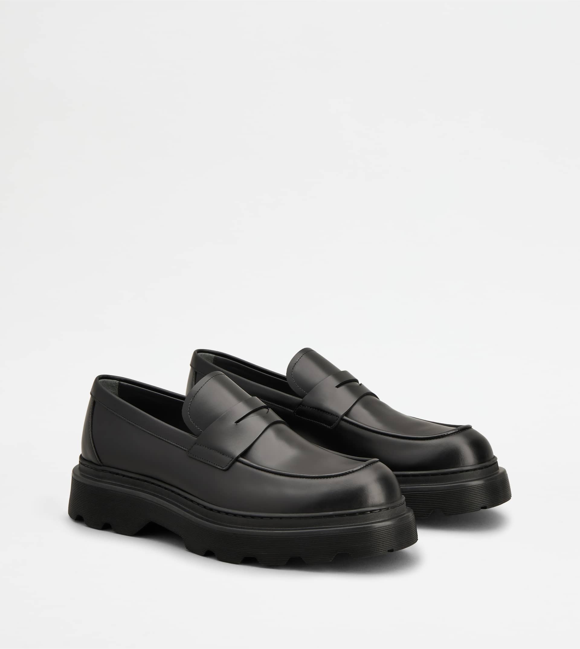 LOAFERS IN LEATHER - BLACK - 2