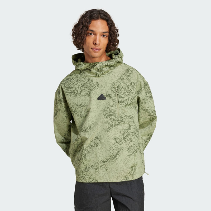 adidas City Escape Woven Hoodie outlook