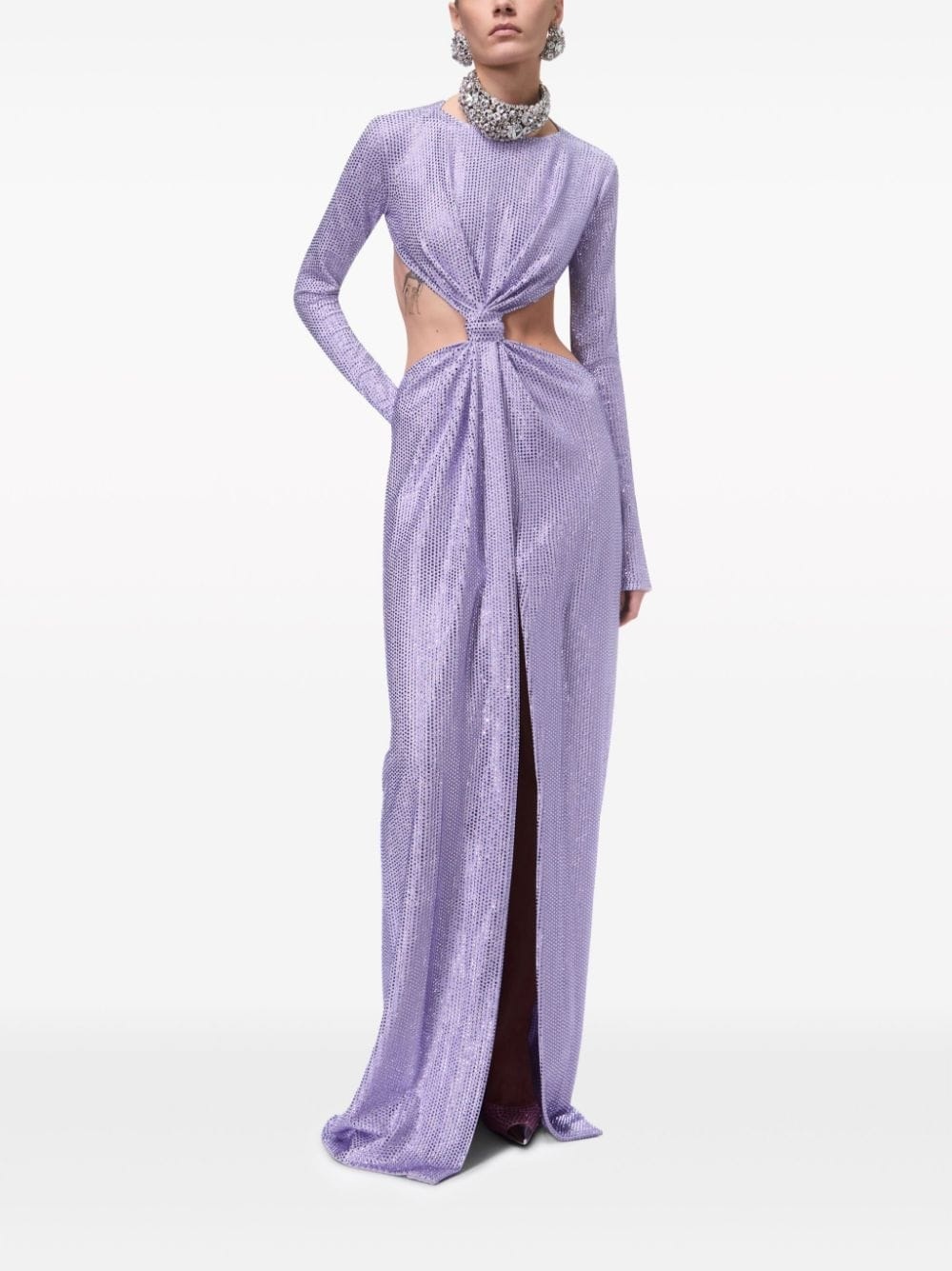 crystal-embellished knot gown - 3