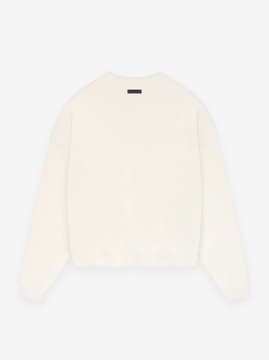 Waffle Crewneck Sweater - 2