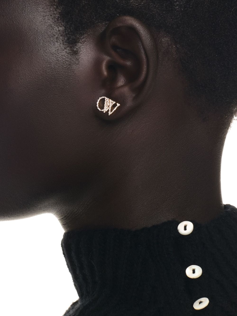 monogram earrings - 3
