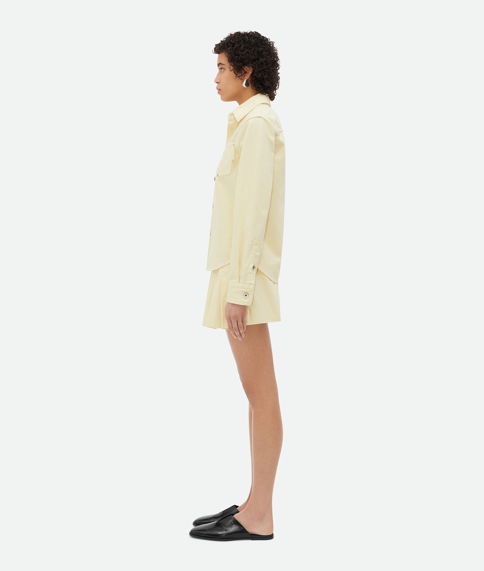 Yellow Wash Denim Shirt - 2