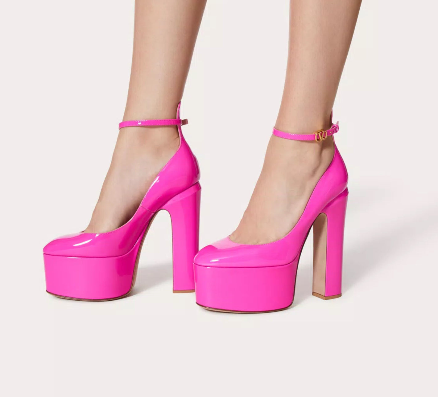 Valentino Tan-Go 155mm Platform Pumps - 3