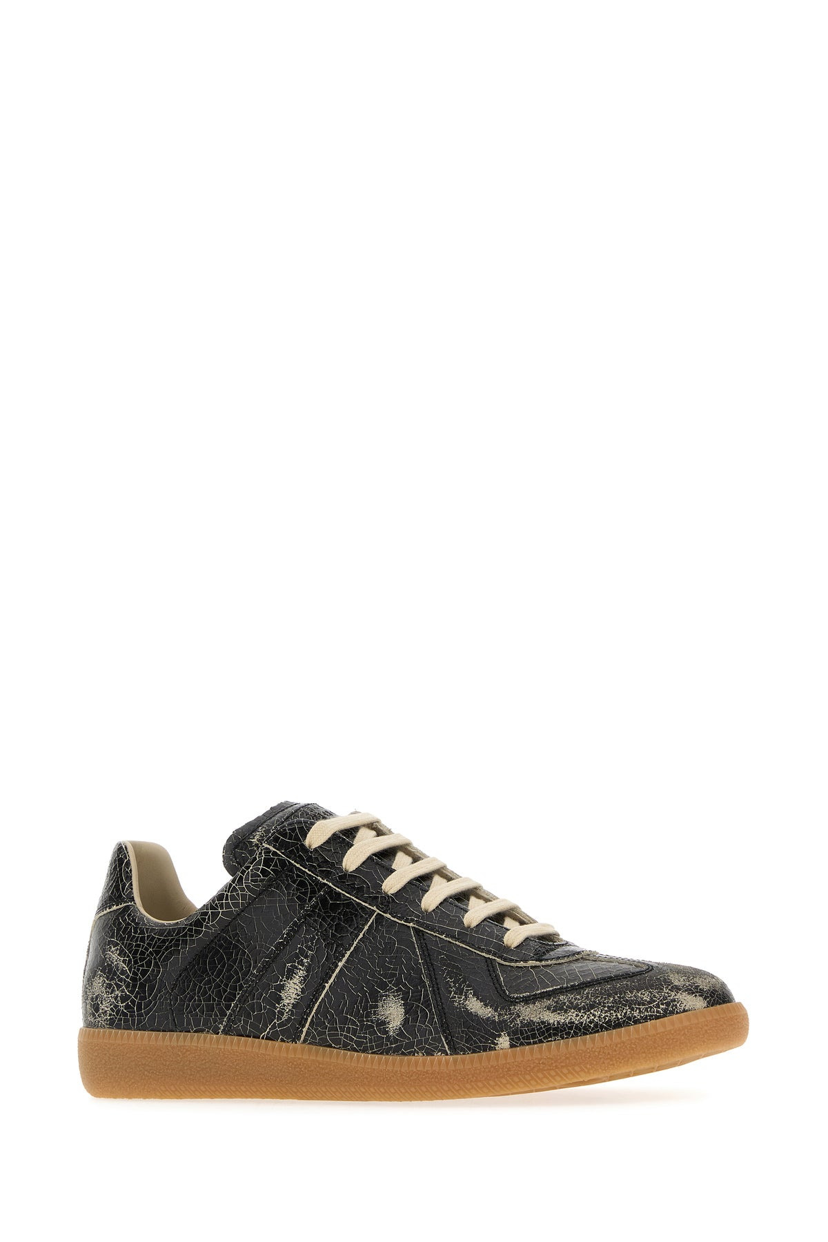 Black leather Replica sneakers - 2