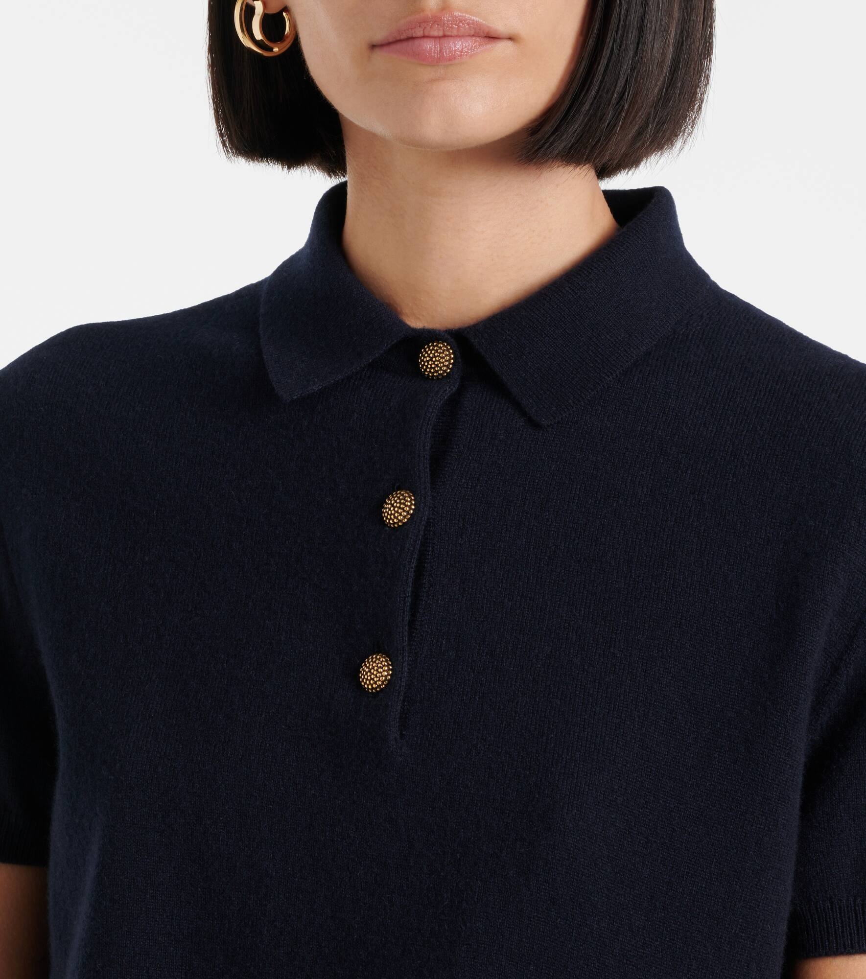 Cashmere polo shirt - 4