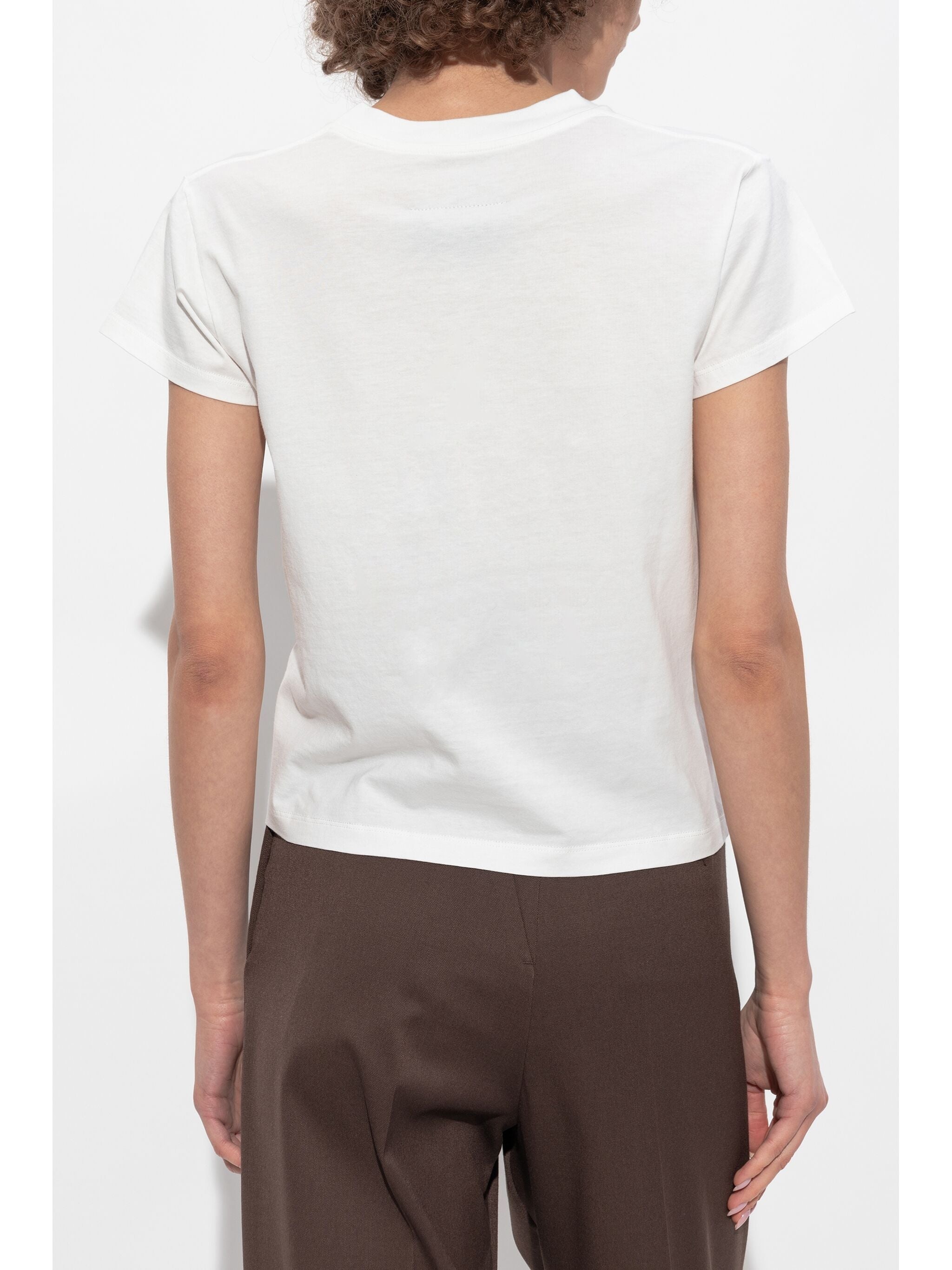 Mm6 Maison Margiela Numbers-motif Cotton T-shirt - 3