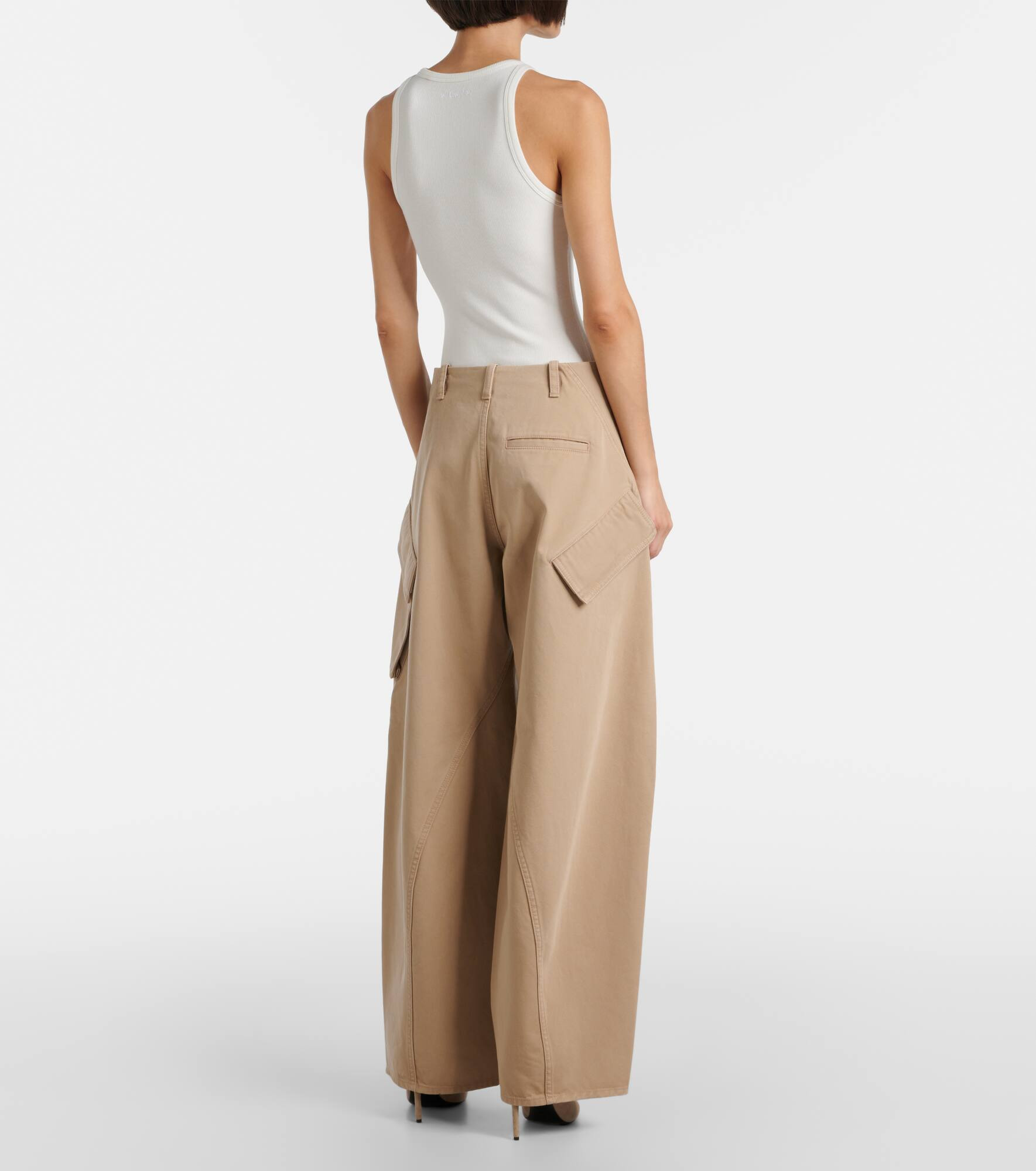 Cotton cargo pants - 3