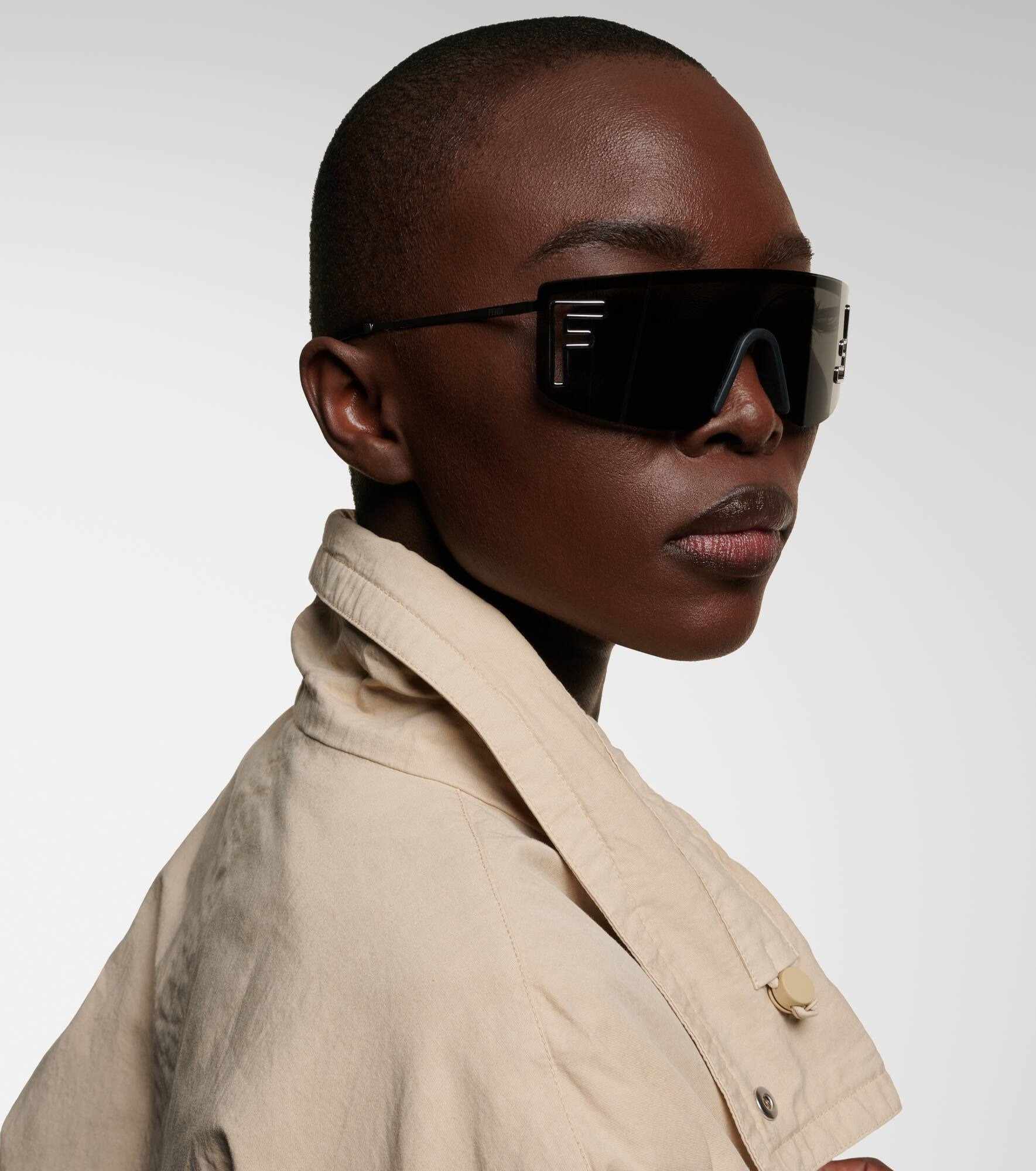 Fendi Sport logo flat-top sunglasses - 3