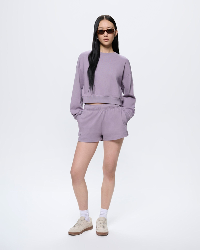 Womens Cropped Sweatshirt - Dusty Mauve 3