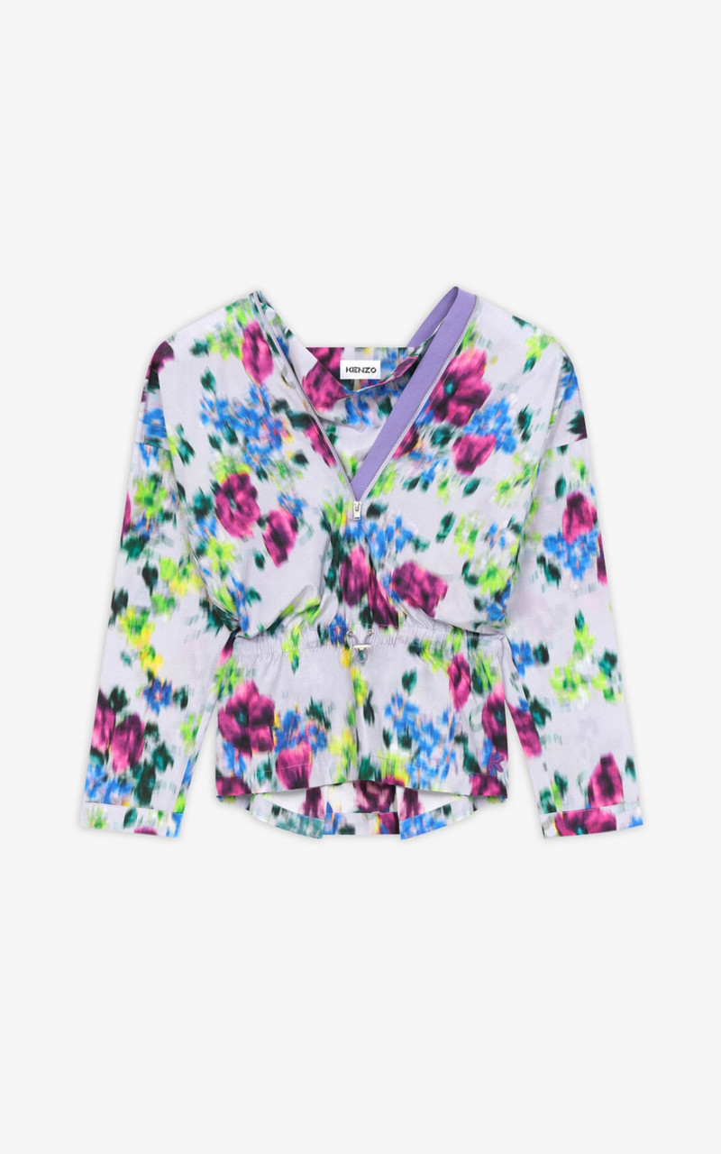 'Blurred Flowers' blouse - 1