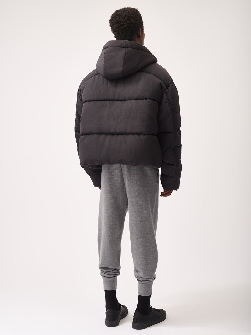 Mens Regenerative Merino Wool Track Pants - Grey Marl 3