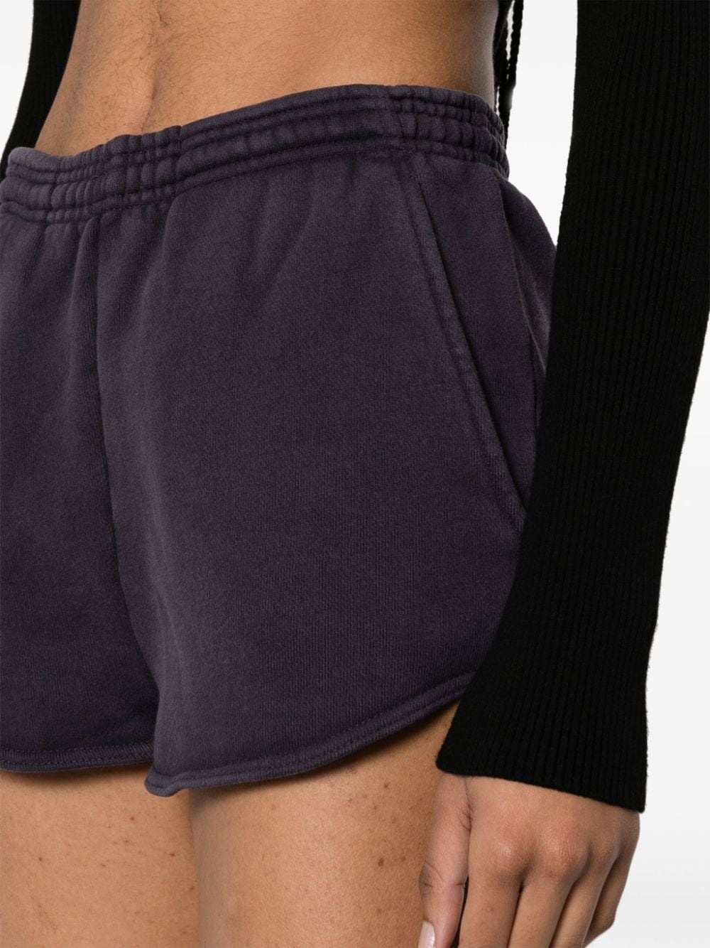 ruched jersey mini shorts - 5