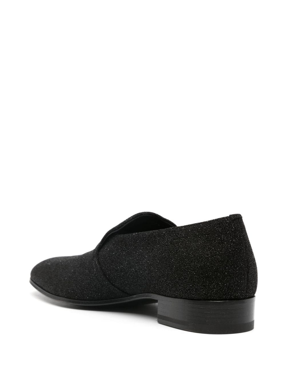 glitter leather slippers - 3
