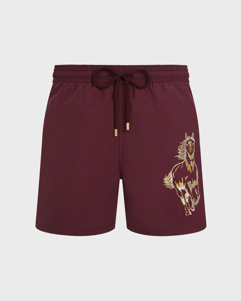 MEN EMBROIDERED SWIM SHORTS YEAR OF THE HORSE 1