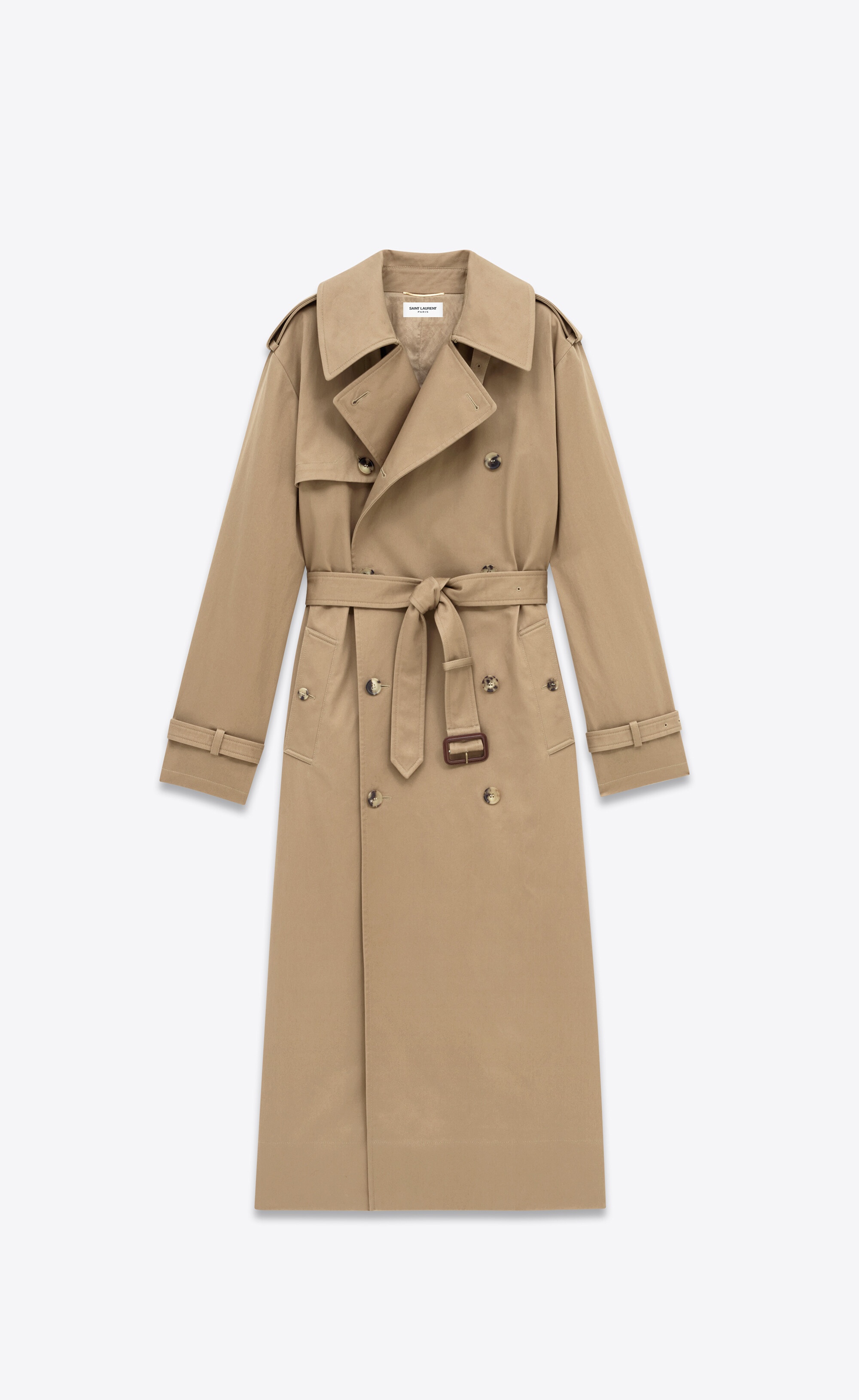 trench coat in cotton serge - 1