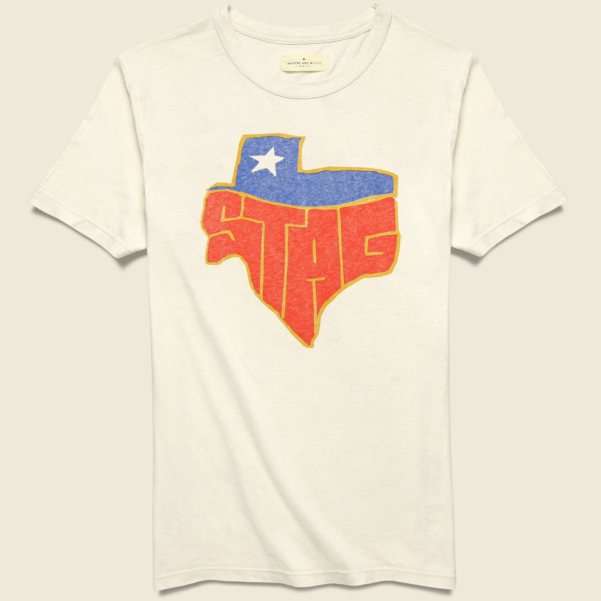 STAG Texas Tee - Vintage White - 1