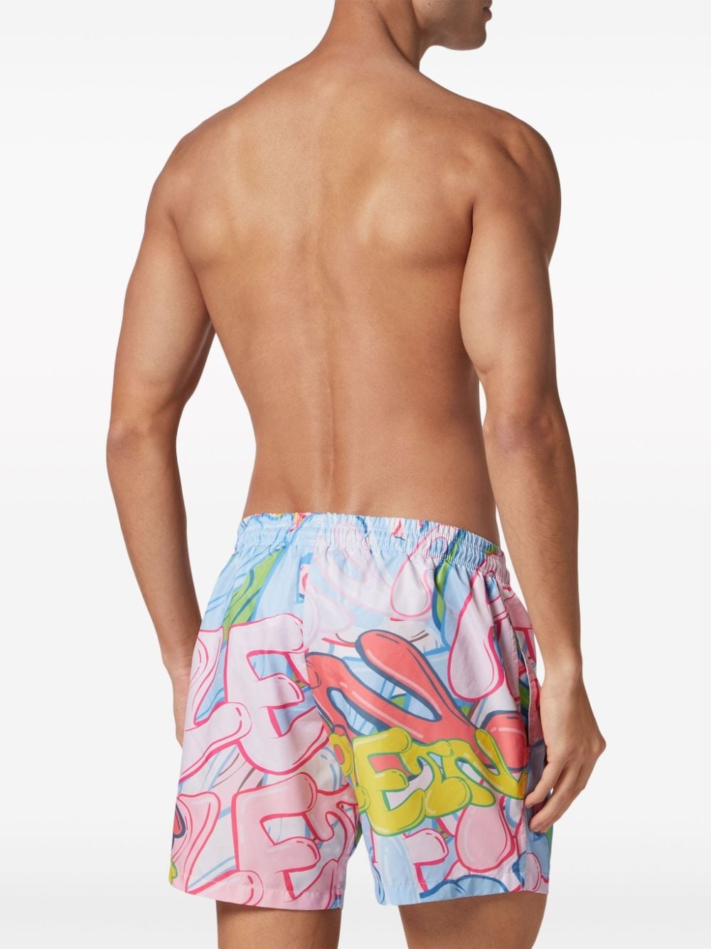 Graffiti-print swim shorts - 3