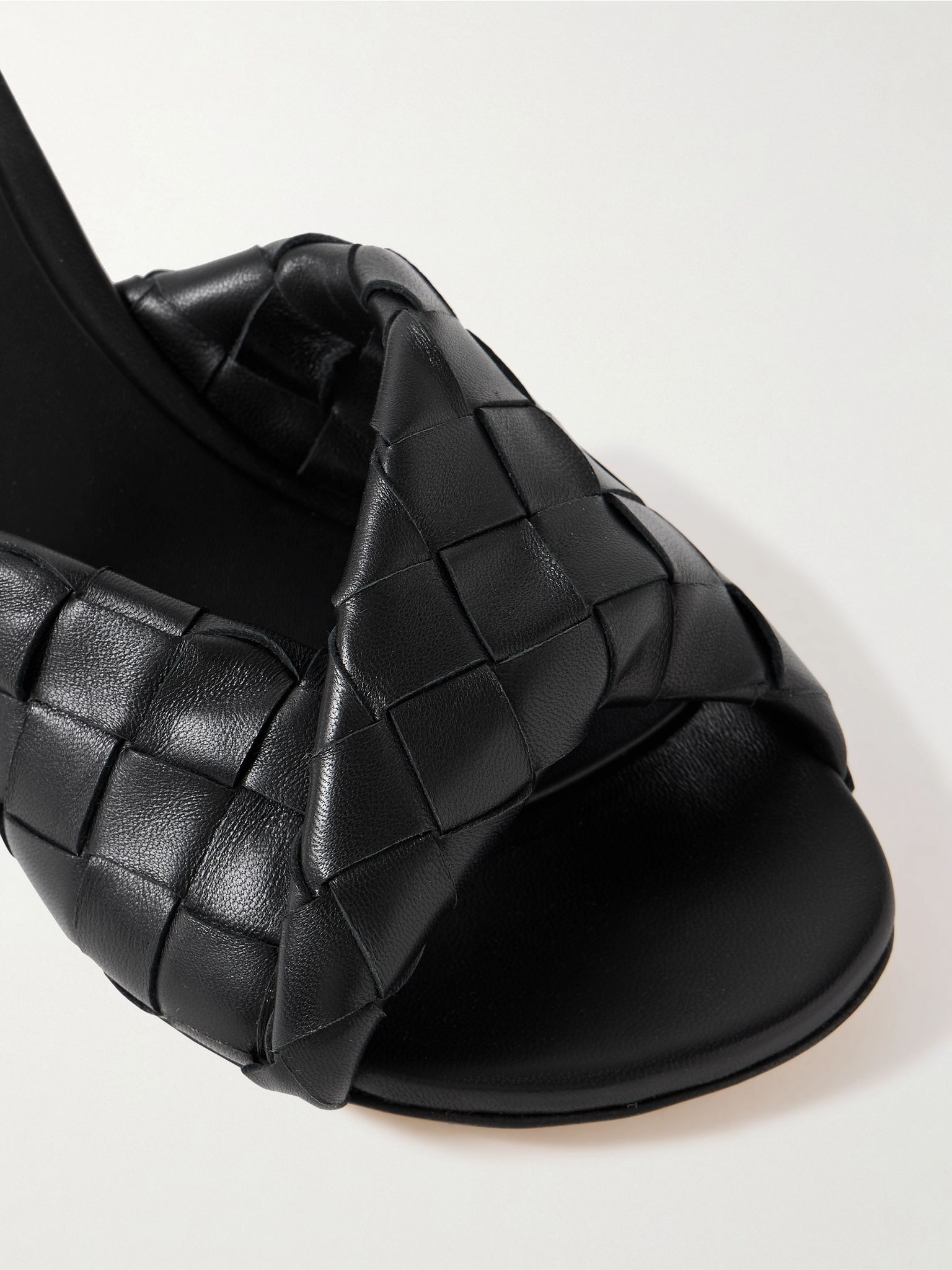 Blink twisted intrecciato leather mules Black - 4