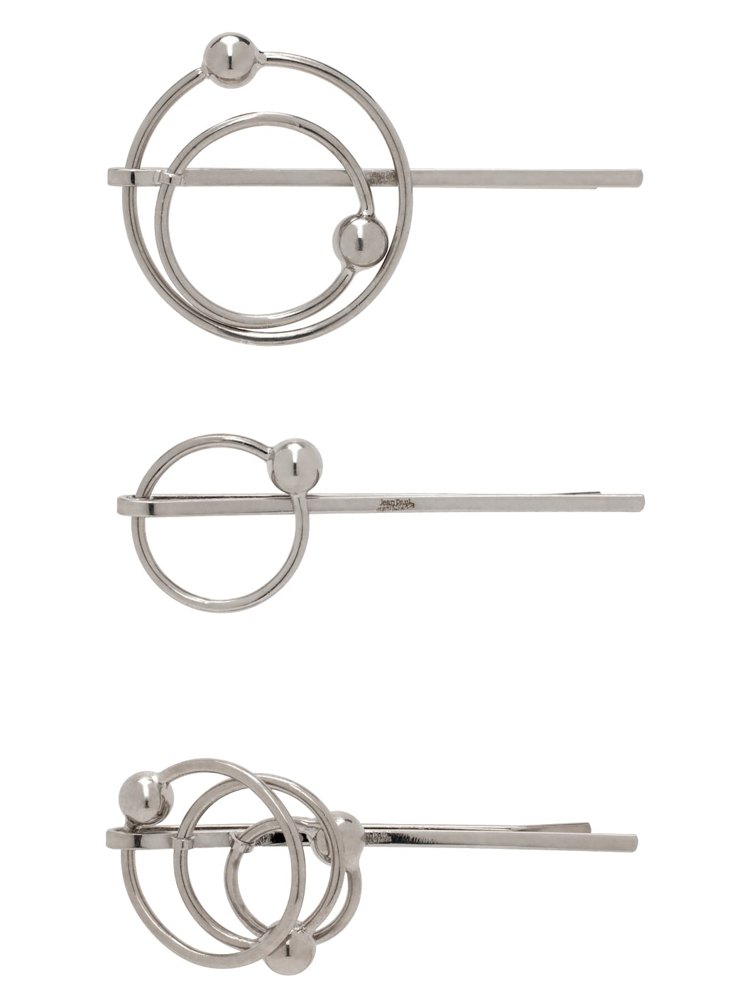 Silver Piercing Hair Pin Set - 1