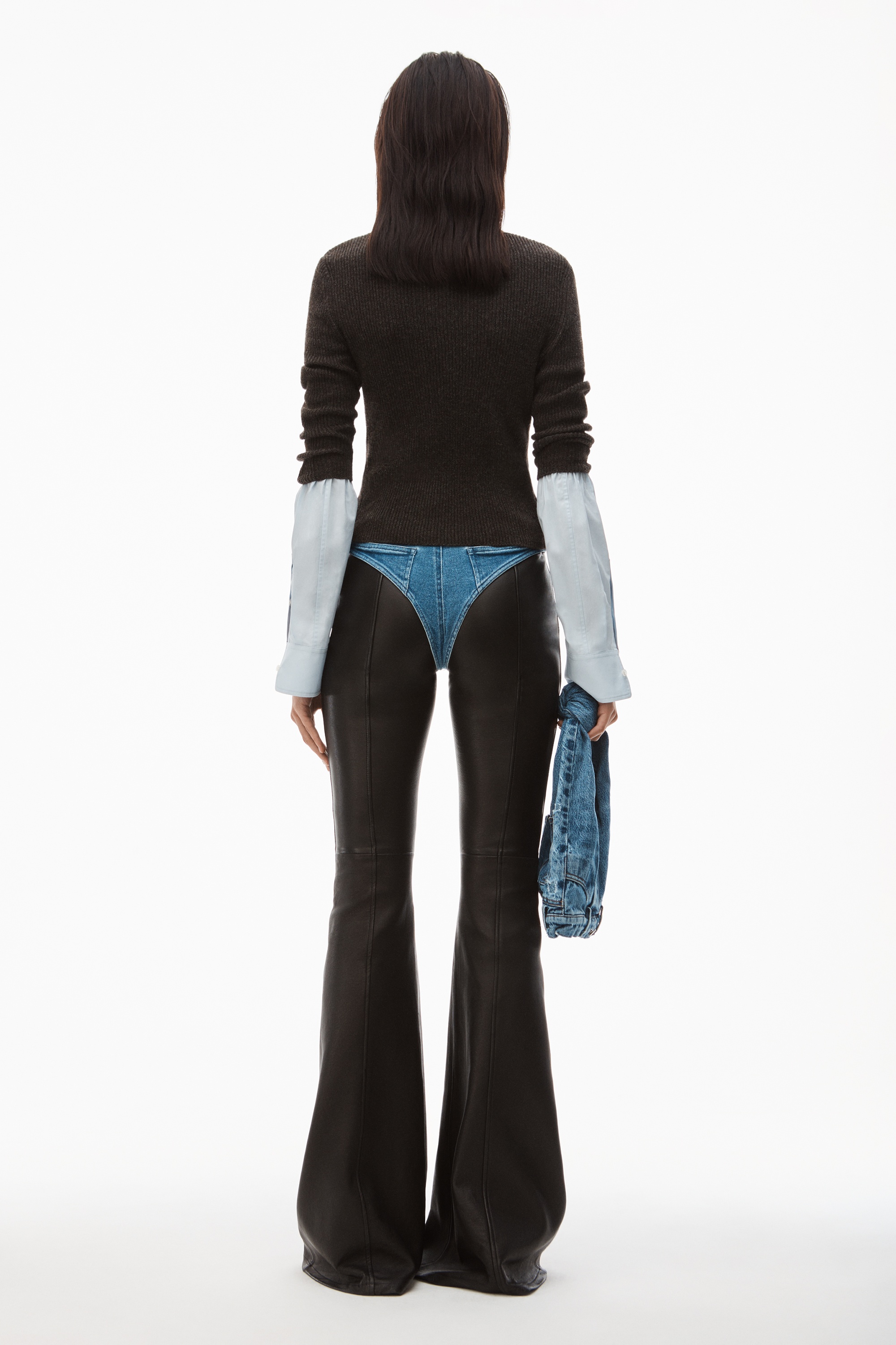 RIBBED CARDIGAN IN CLASSIC YAK - 4