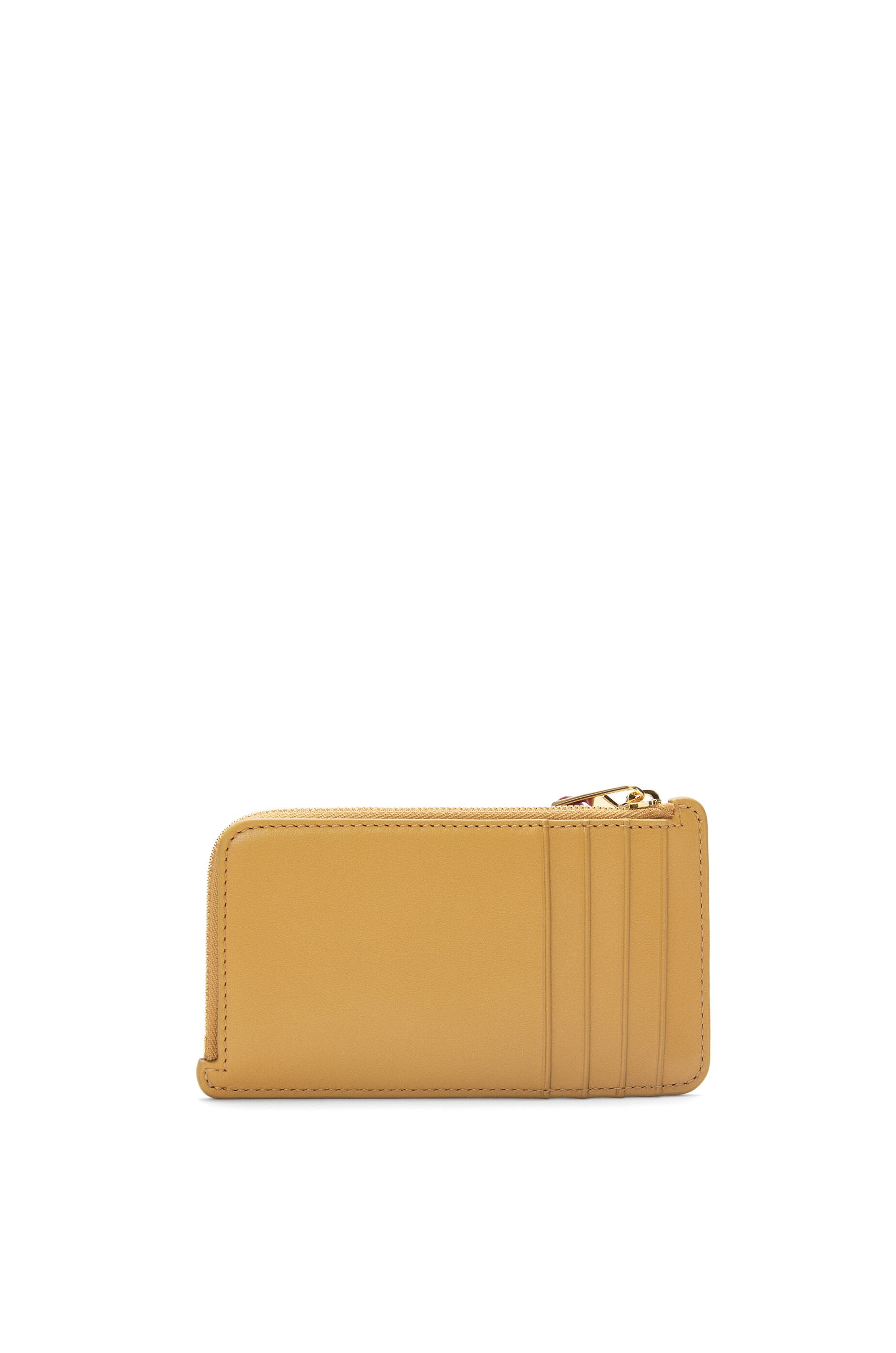 【美品】LOEWE SHINY CALFSKIN CARDHOLDER Knot coin cardholder in shiny nappa calfskin Red - LOEWE