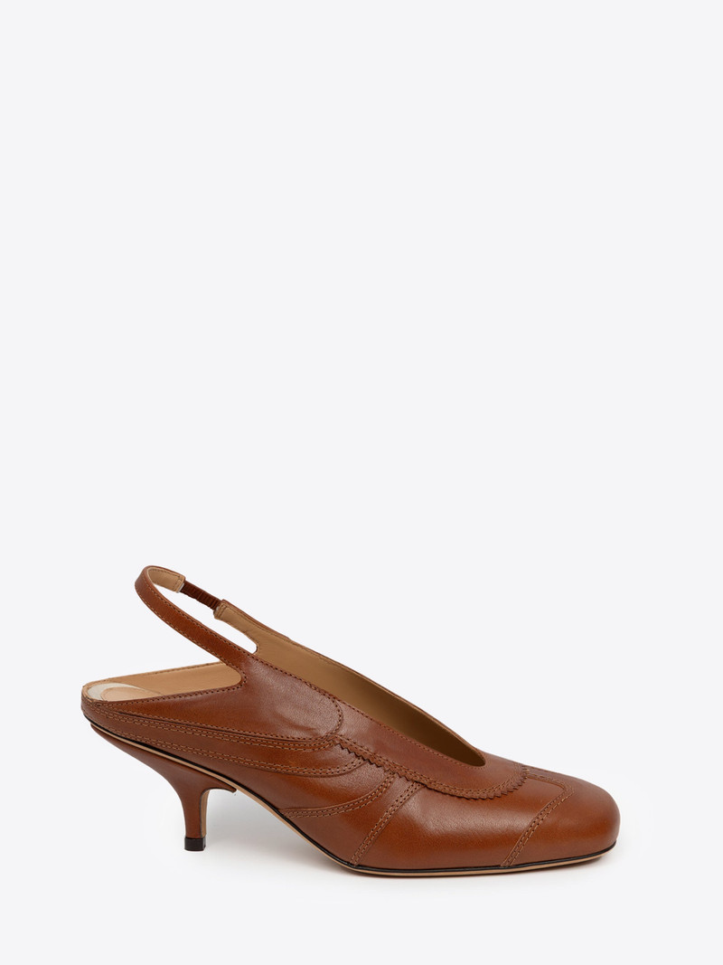Dries Van Noten LEATHER SLINGBACK PUMPS outlook