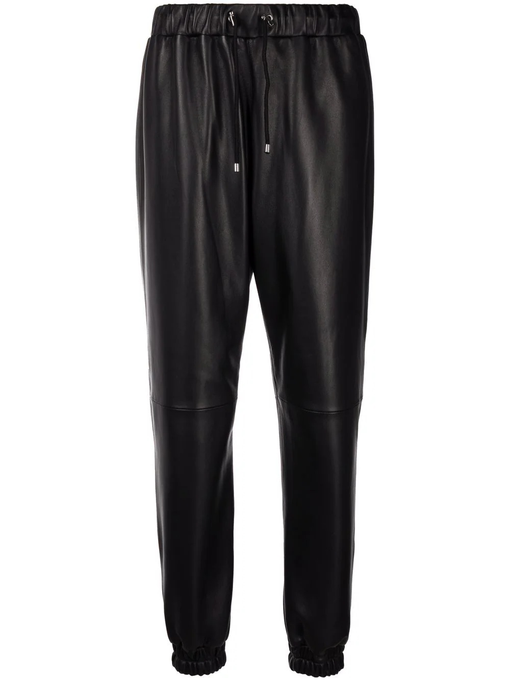 leather tapered trousers - 1