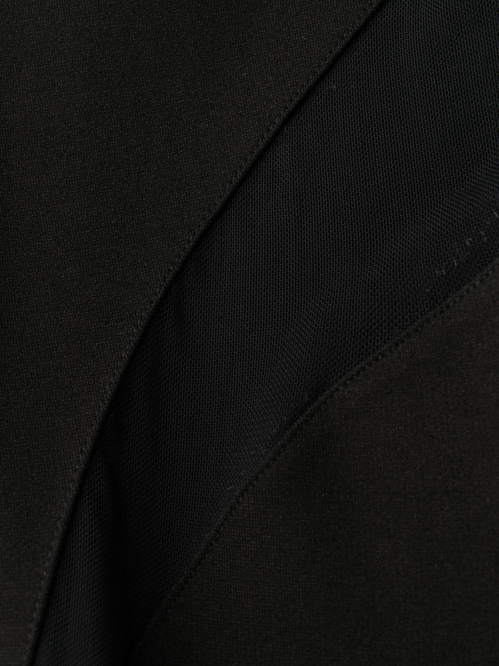 sheer-panel ribbed stretch leggings - 5