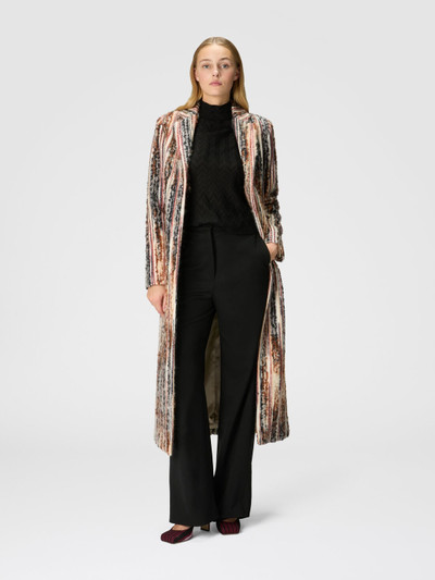 Missoni Striped wool, mohair and alpaca blend coat outlook