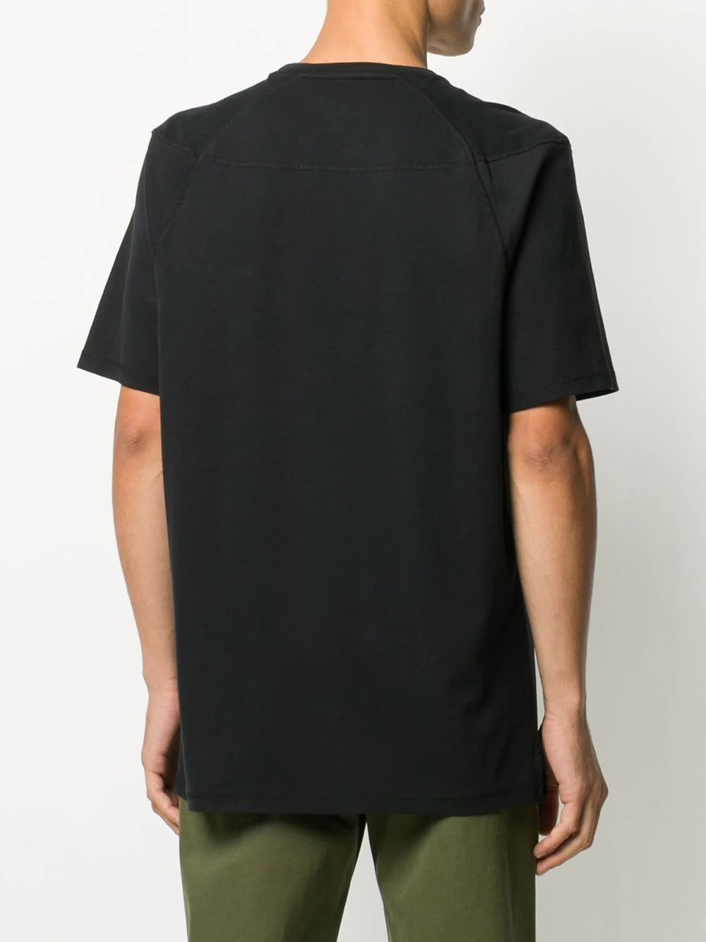 Pillar rib collar T-shirt - 4