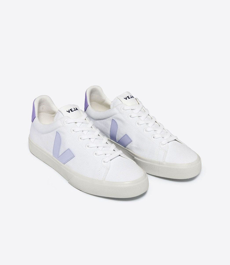 VEJA CAMPO CANVAS WHITE SWAN LAVANDE outlook