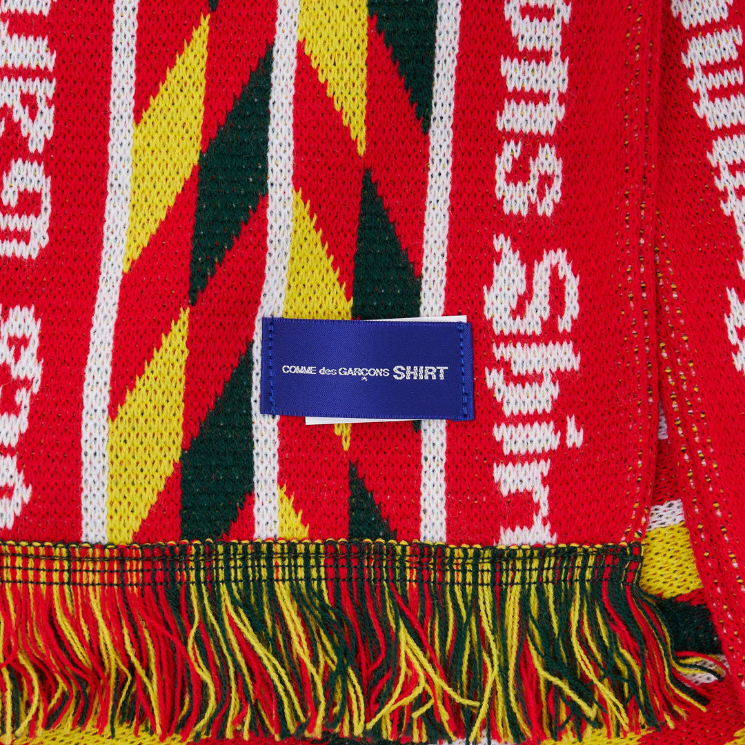 Knitted Jacquard Acrylic Football Scarf - 2