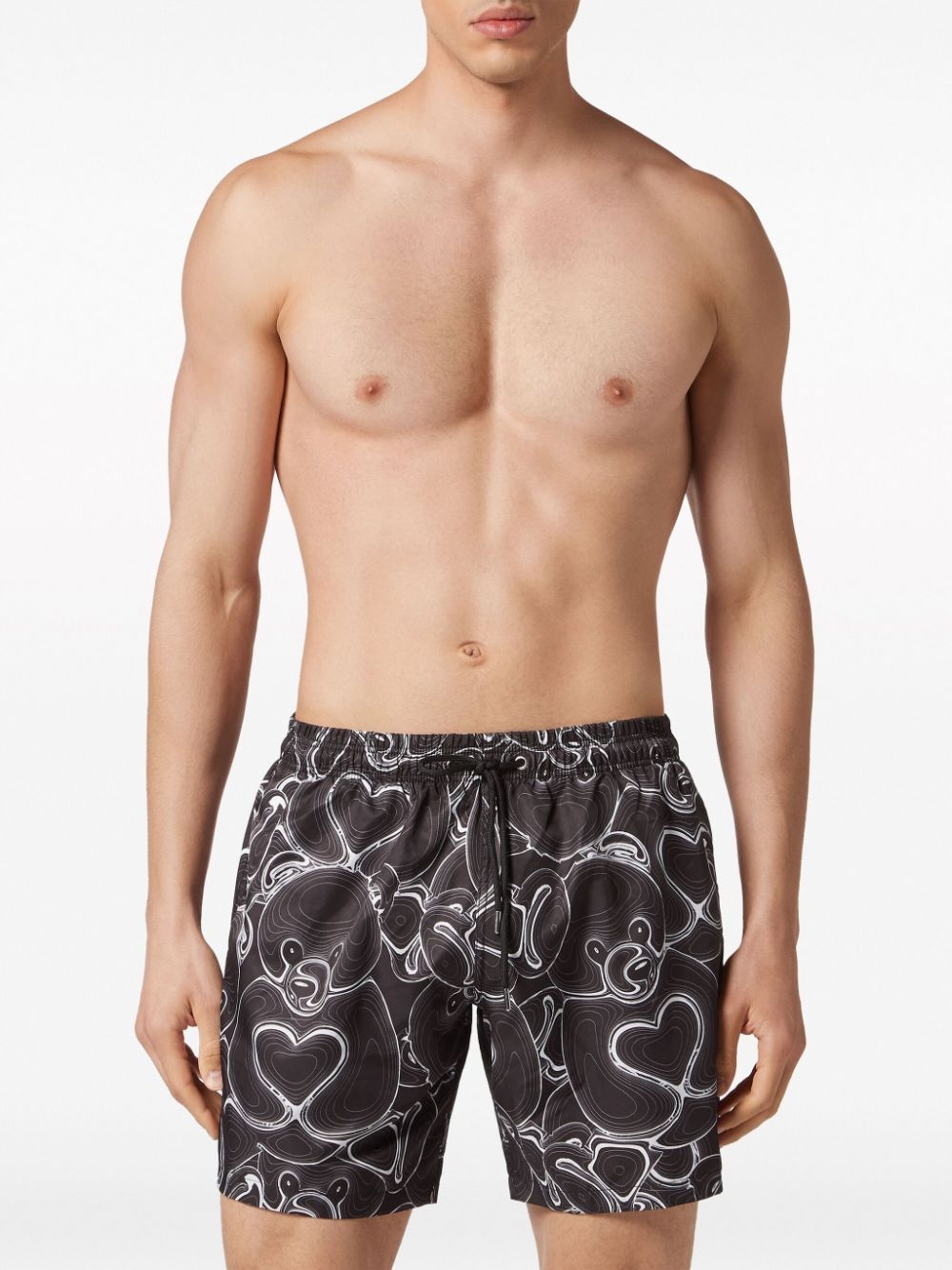 bear-print swim shorts - 3