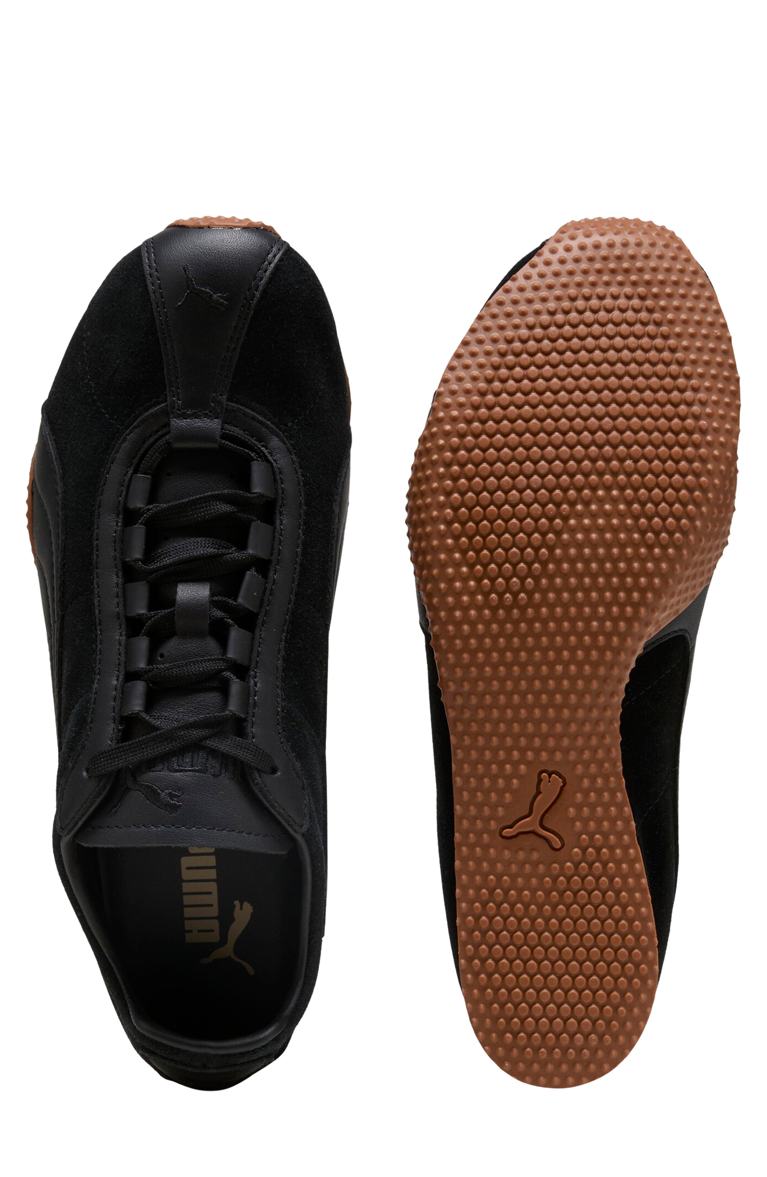 PUMA H-Street Premium Sneaker in Puma Black/Shadow Gray/Gum at Nordstrom - 6