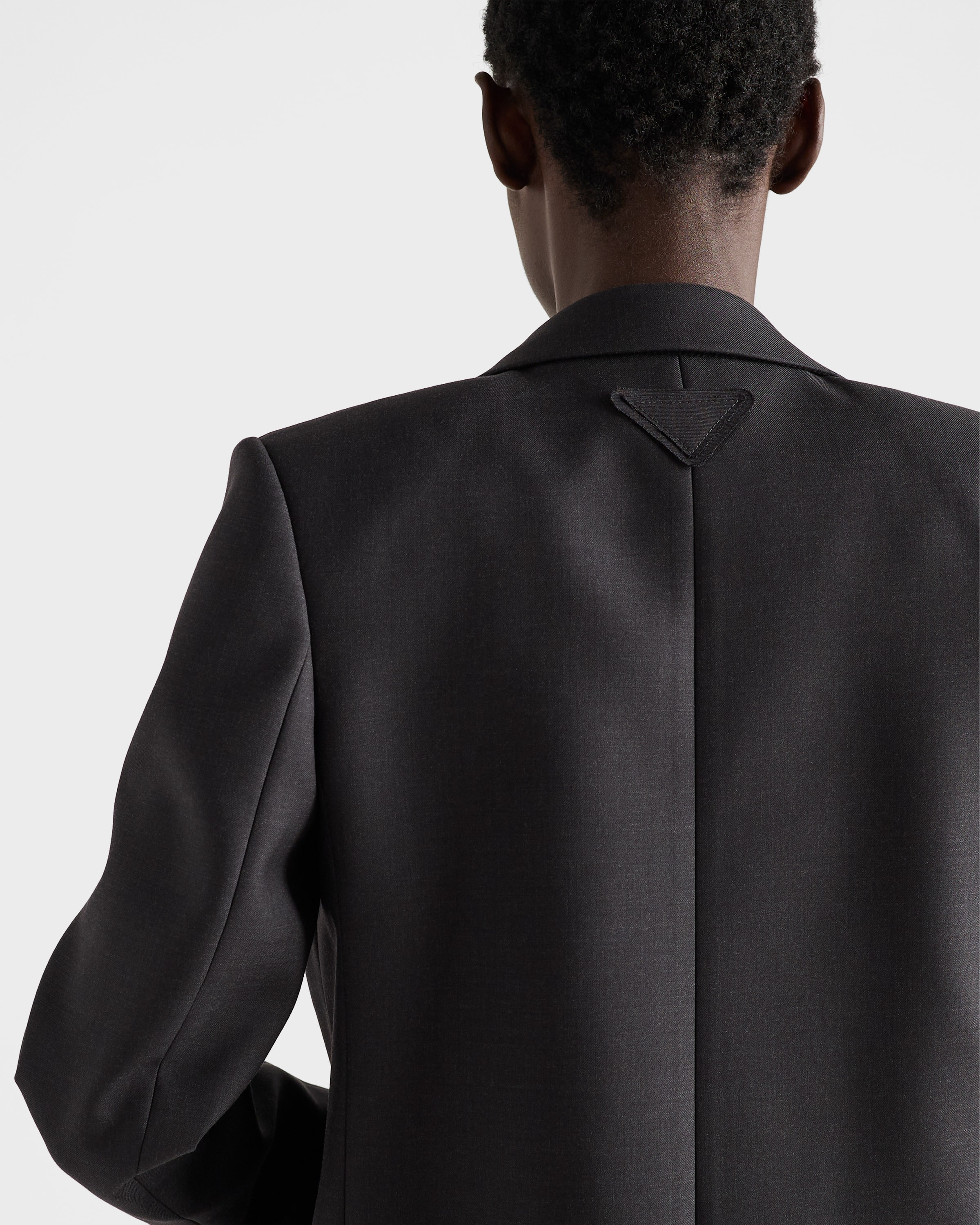 Single-breasted gabardine jacket - 6