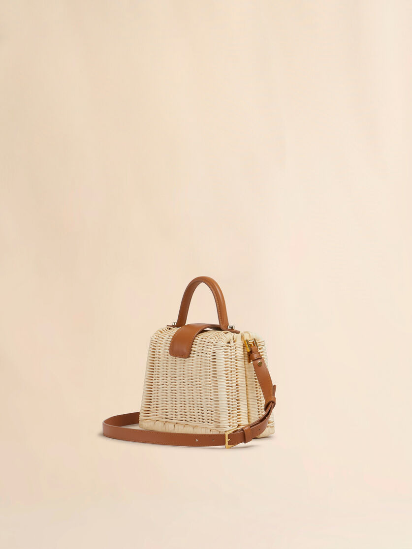 NATURAL RATTAN MIDOLLINO HANDBAG - 3