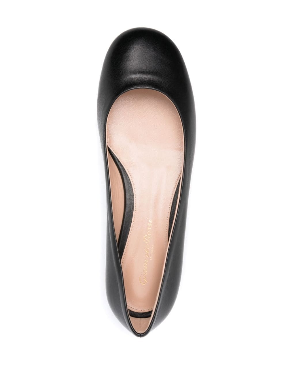 leather ballerina shoes - 4