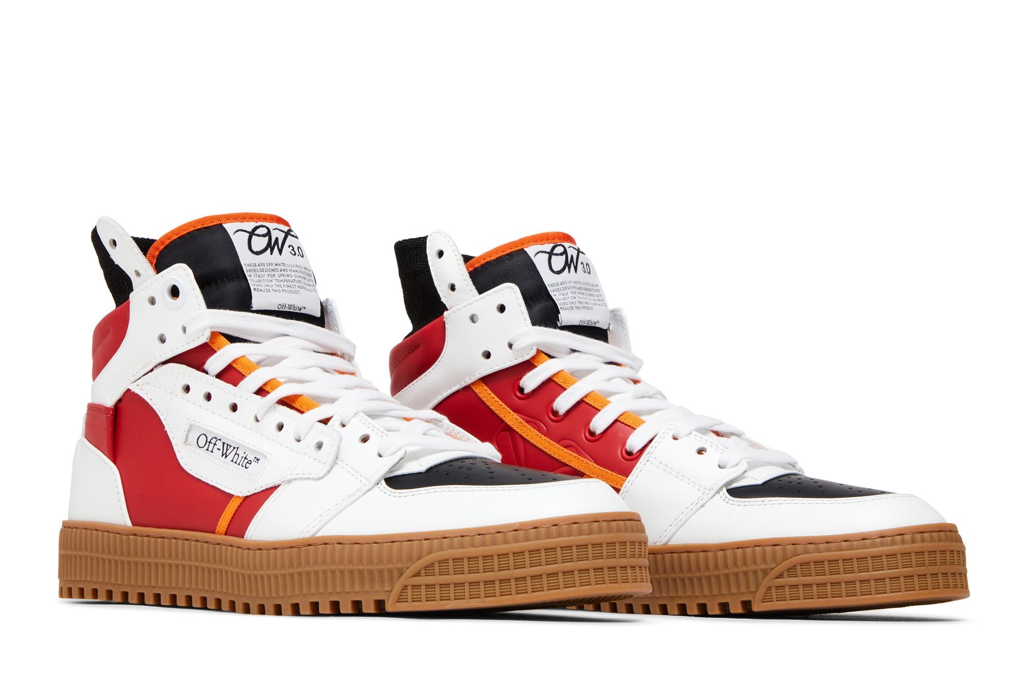 Off-White Off-Court 3.0 High 'White Red Gum' - 8