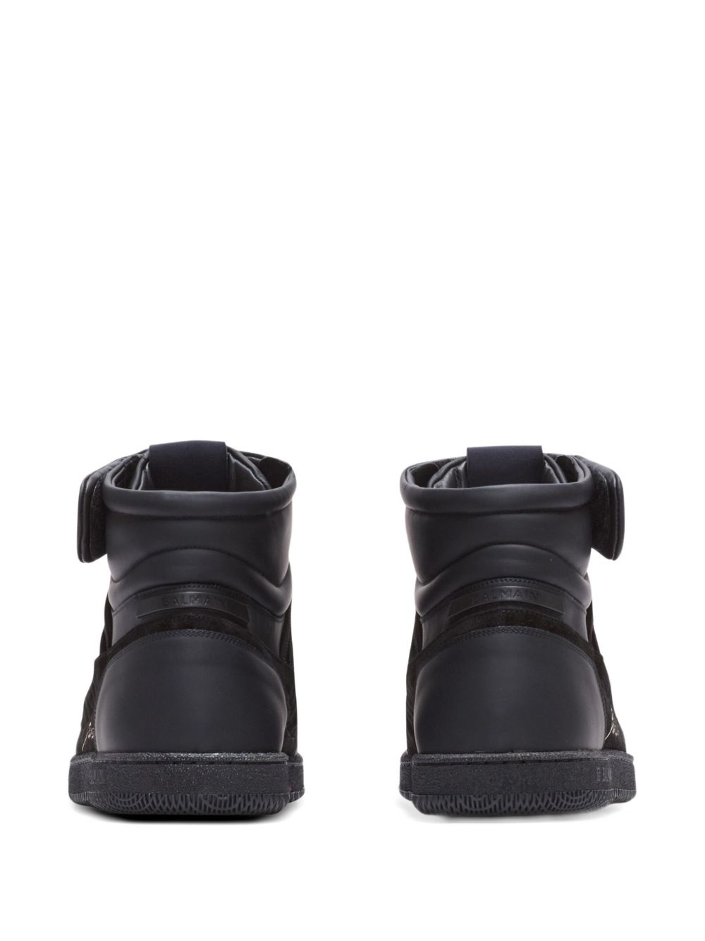 leather-panelled trainers - 3