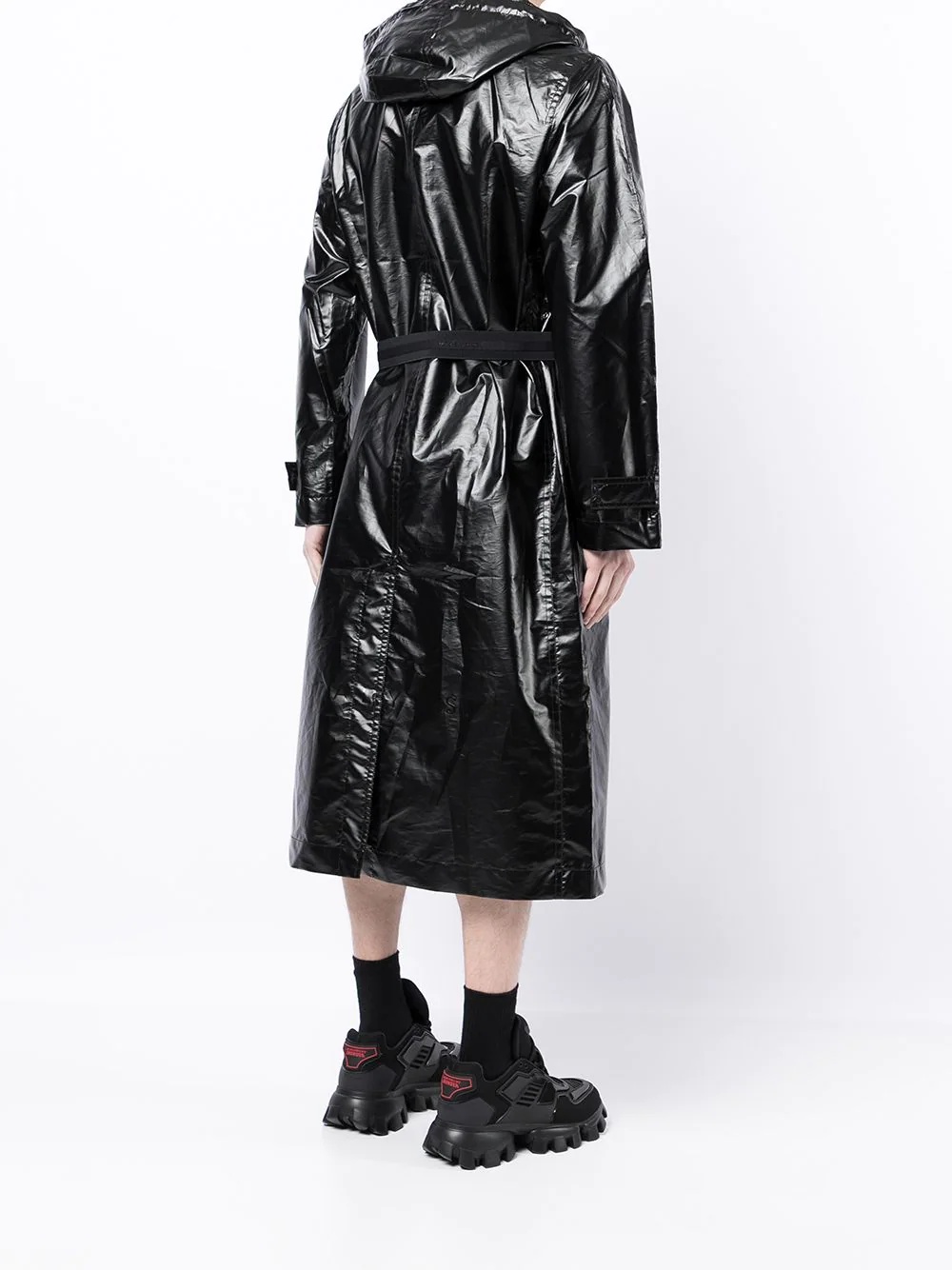 lightweight belted raincoat - 4