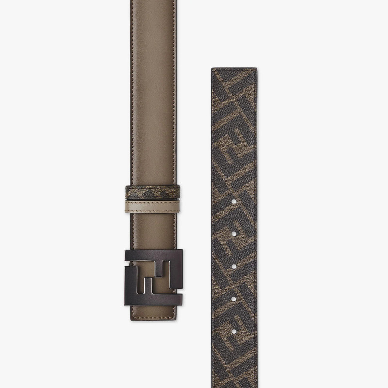 FENDI Brown leather belt outlook