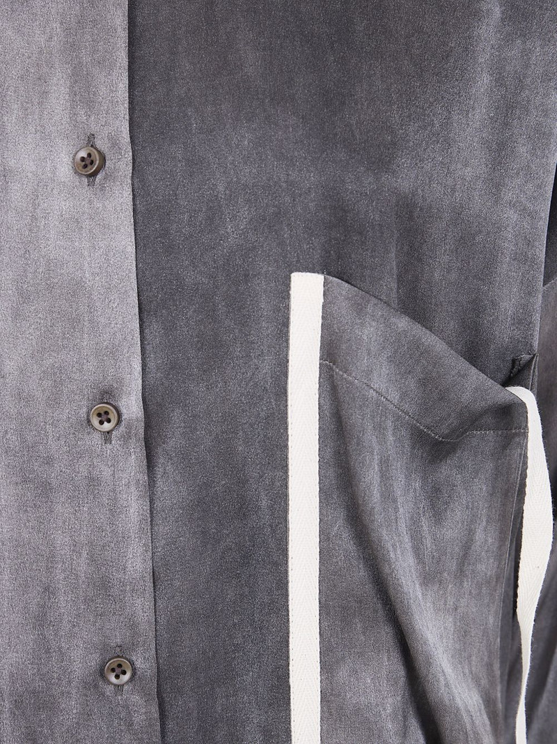 asymmetric tape-detail shirt 3