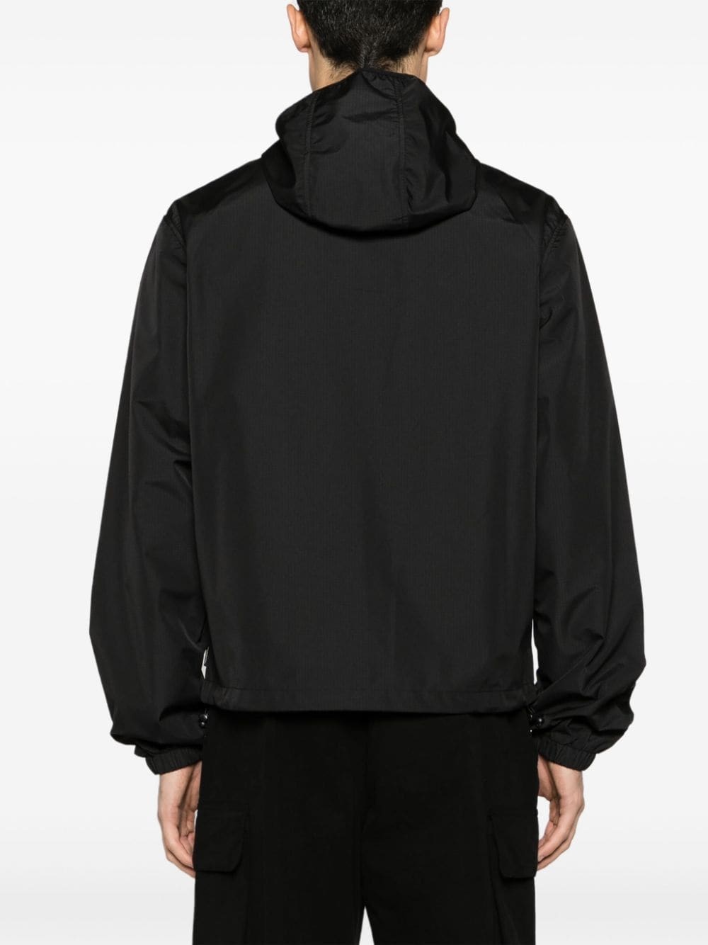 logo-print ripstop-texture jacket - 4